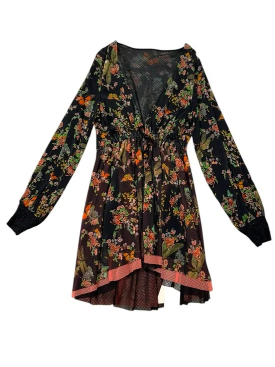 We Are HAH Make It A Double Reversible Floral Lace Robe Dress Medium - Picture 13 of 13